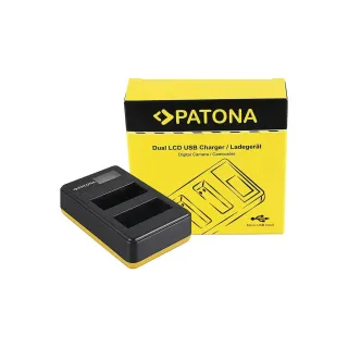 Patona Chargeur Dual LCD USB Canon LP-E8