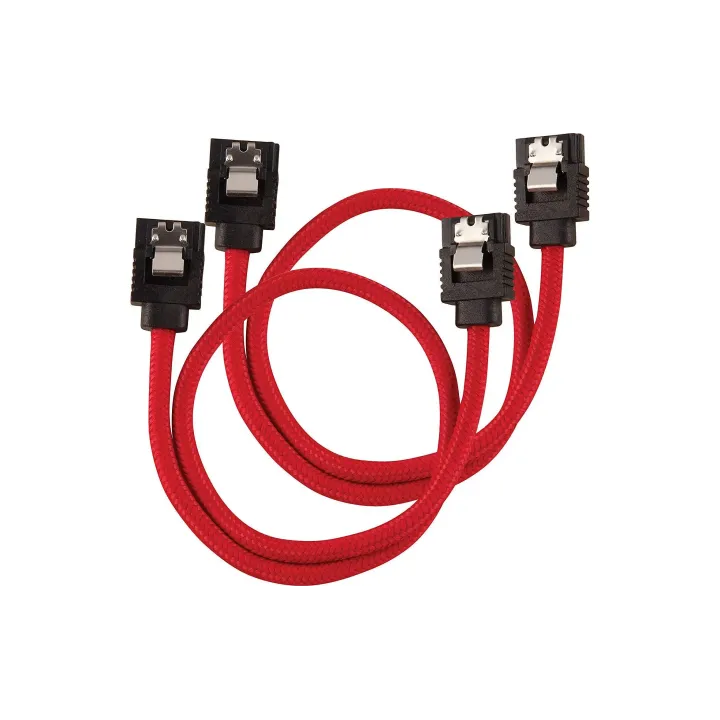 Corsair Câble SATA3 Premium Set Rouge 30 cm