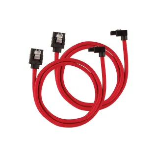 Corsair Câble SATA3 Premium Set Rouge 60 cm coudé