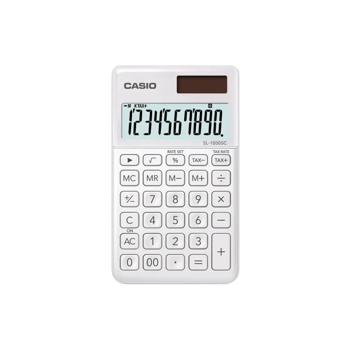 Casio Calculatrice CS-SL-1000SC-WE Blanc