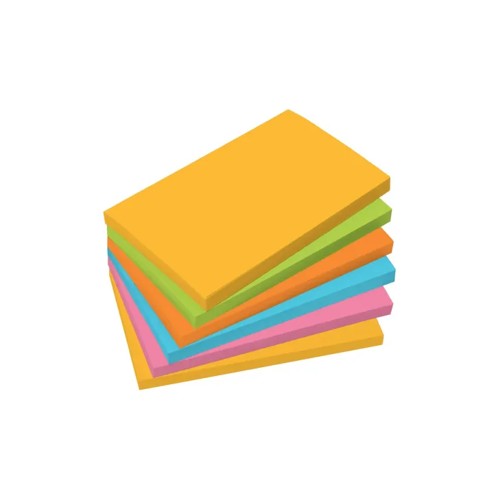 Sigel Fiche de bloc-notes 12.5 x 7.5 cm 6 blocs, multicolores