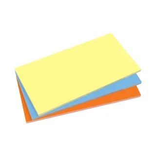 Sigel Cartes de présentation 10 x 20 cm Jaune-Bleu-Orange