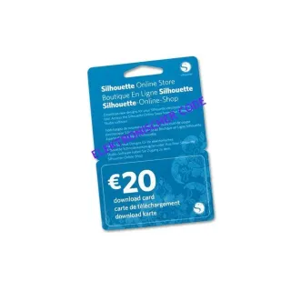 Silhouette Carte de téléchargement 20 EUR code électronique