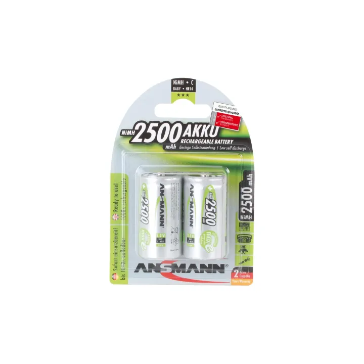 Ansmann Batterie 2x C 2500 mAh