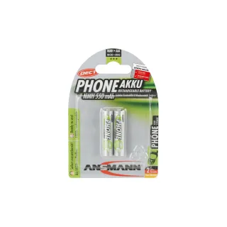 Ansmann Batterie 2x AAA 550 mAh pour téléphones DECT