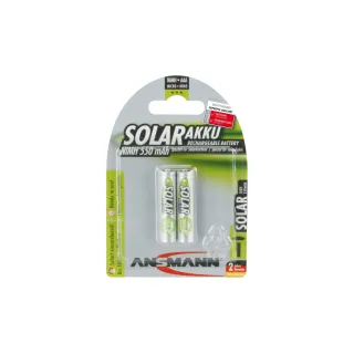 Ansmann Batterie 2x AAA 550 mAh pour applications solaires