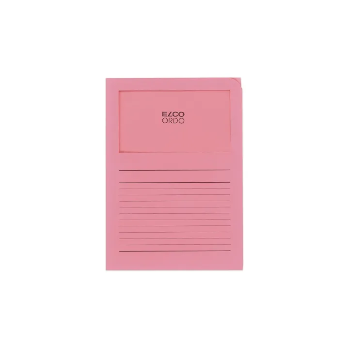 ELCO Pochette transparente Ordo Classico A4 Rose, 10 pièces