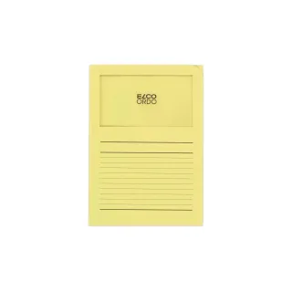 ELCO Pochette transparente Ordo Classico A4 Jaune, 10 pièces