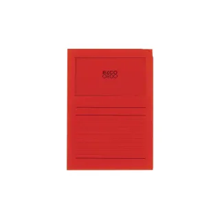 ELCO Pochette transparente Ordo Classico A4 Rouge, 10 pièces