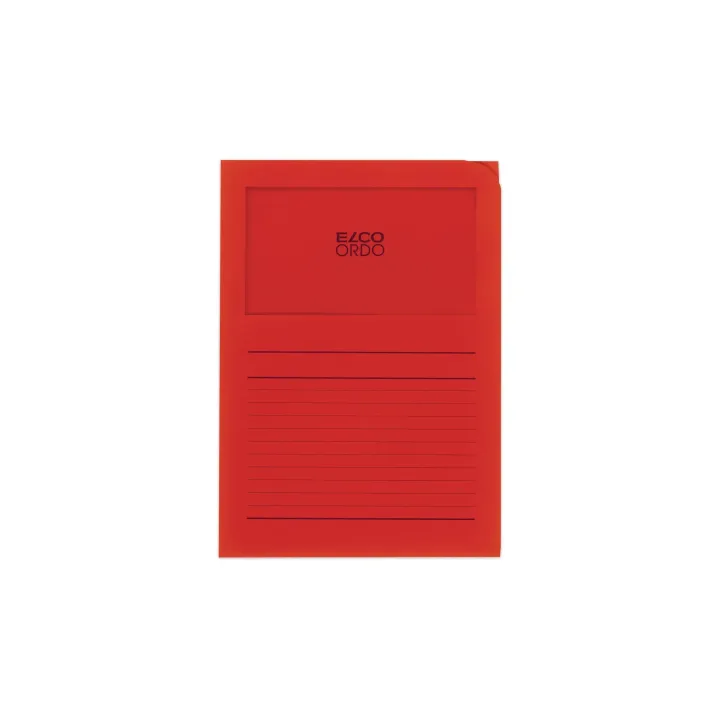 ELCO Pochette transparente Ordo Classico A4 Rouge, 10 pièces