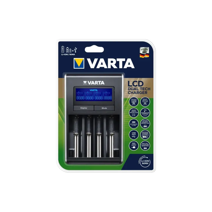 Varta Chargeur LCD Dual Tech Charger