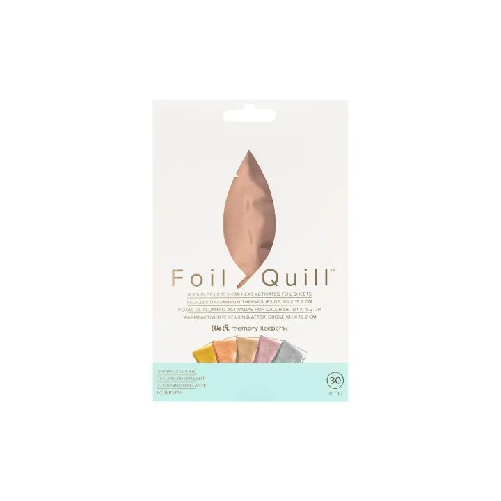 We R Memory Keepers Film Foil Quill 10.1 x 15.2 cm, 30 feuilles