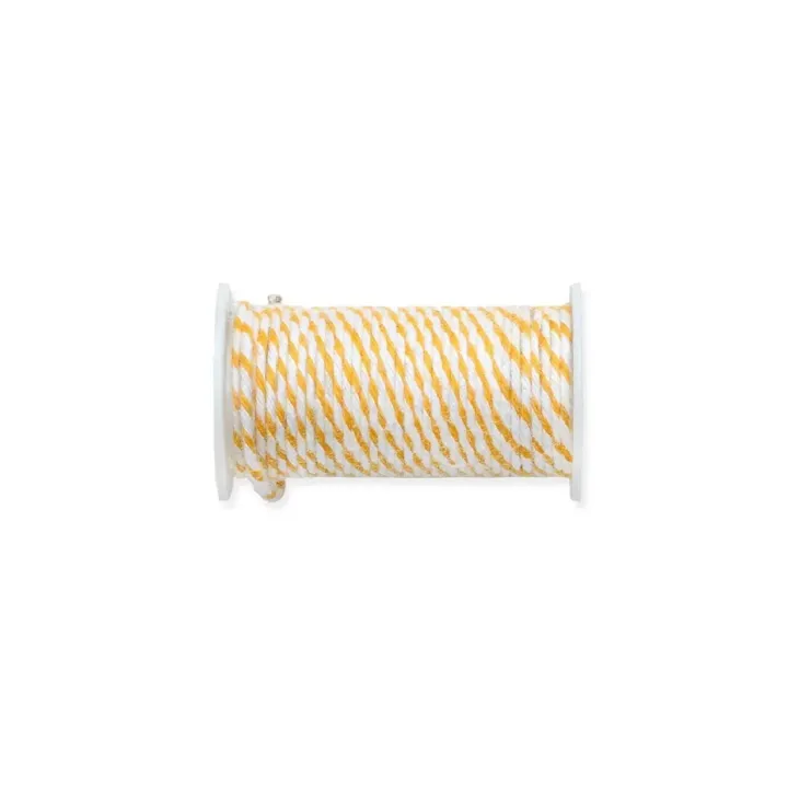 We R Memory Keepers Fil Bakers Twine Wire Fil métallique, jaune – blanc