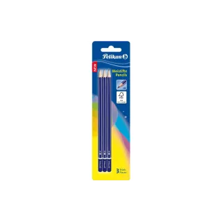 Pelikan Crayon 2B, bleu, 3 pièces