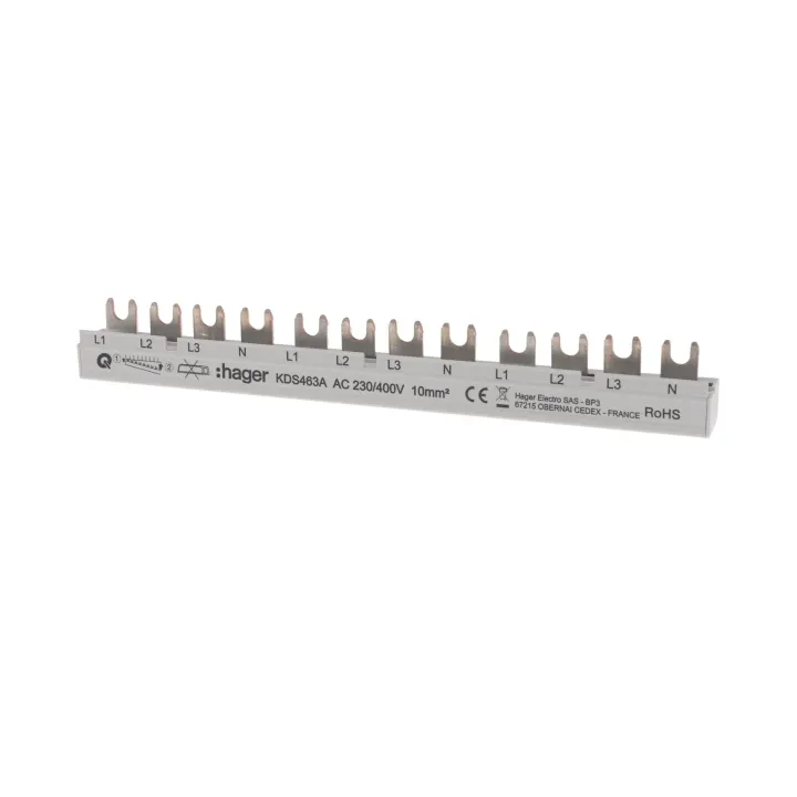 Hager Rail de connexion 12M 63A (3PN)x3 QB