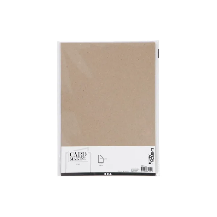 Creativ Company Papier cartonné A4, 10 feuilles, nature