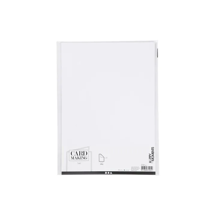 Creativ Company Papier cartonné A4, 10 feuilles, Blanc