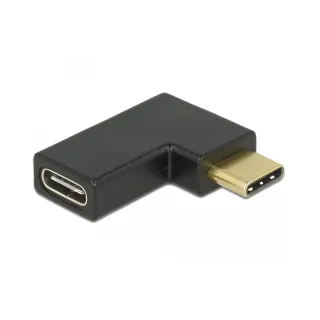 Delock Adaptateur USB 3.1 Gen2, 10Gbps, C-C, m-f  Angulation à gauche