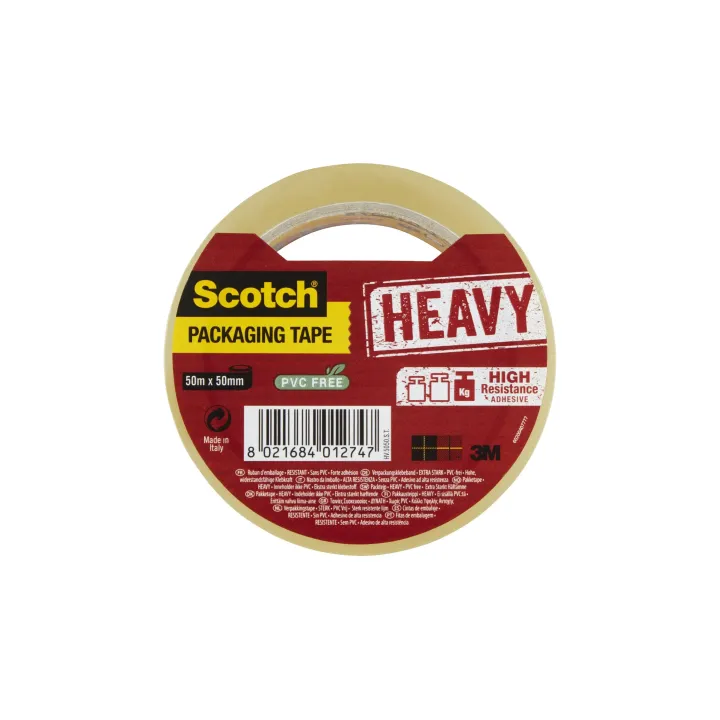 Scotch Ruban adhésif Extra Resistant 50 mm x 50 m, Transparent