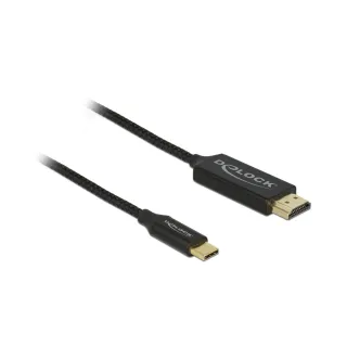 Delock Câble USB Type-C – HDMI câble coaxial, 1m, 4K-60Hz