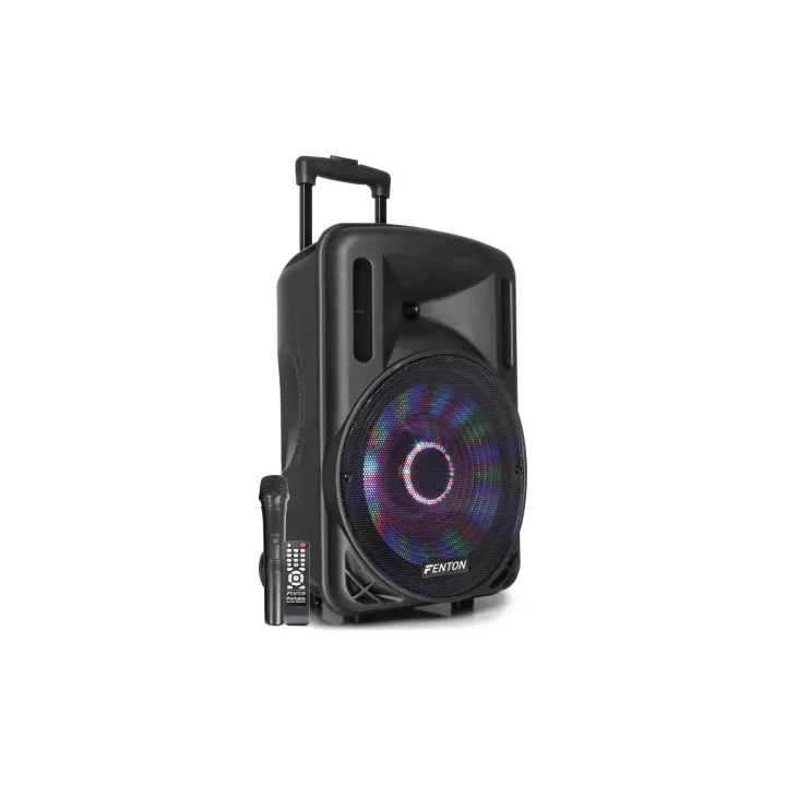 Fenton Haut-parleurs FT12LED Enceinte active Trolley-Speaker