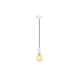 EGLO Leuchten Lampe suspendue YORTH 1x E27 Noir - Blanc