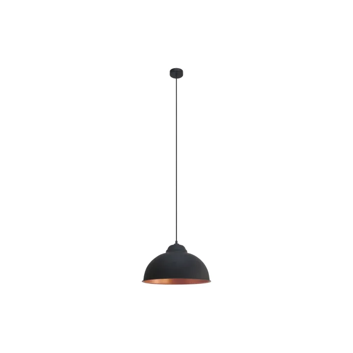 EGLO Leuchten Lampe suspendue TRURO 2 1x E27, 37 cm noir