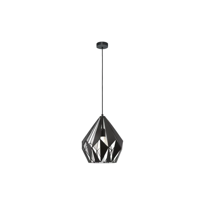 EGLO Leuchten Lampe suspendue CARLTON 1 1x E27, 31 cm argent