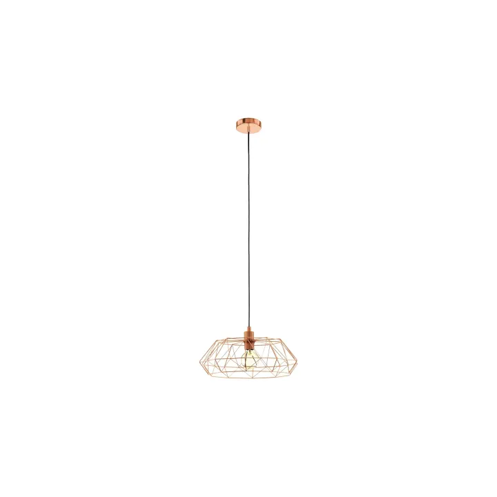 EGLO Leuchten Lampe suspendue CARLTON 2 1x E27 cuivre