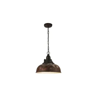 EGLO Leuchten Lampe suspendue GRANTHAM 1 1x E27 Marron