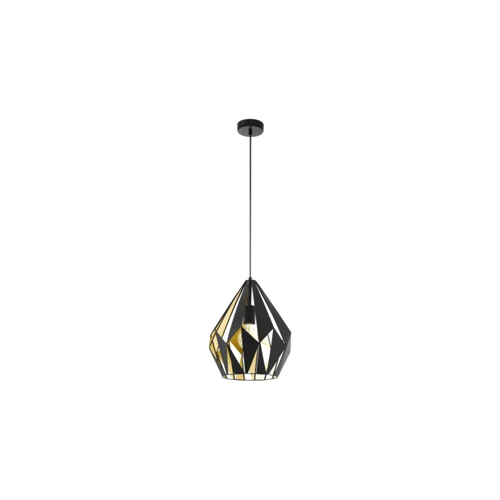 EGLO Leuchten Lampe suspendue CARLTON 1 1x E27, 31 cm or