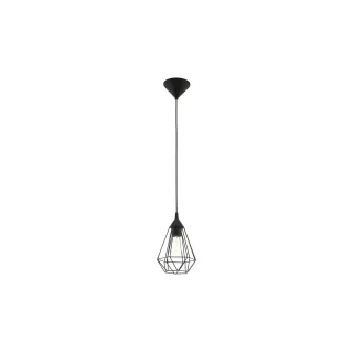 EGLO Leuchten Lampe suspendue TARBES 1x E27, 17,5 cm noir