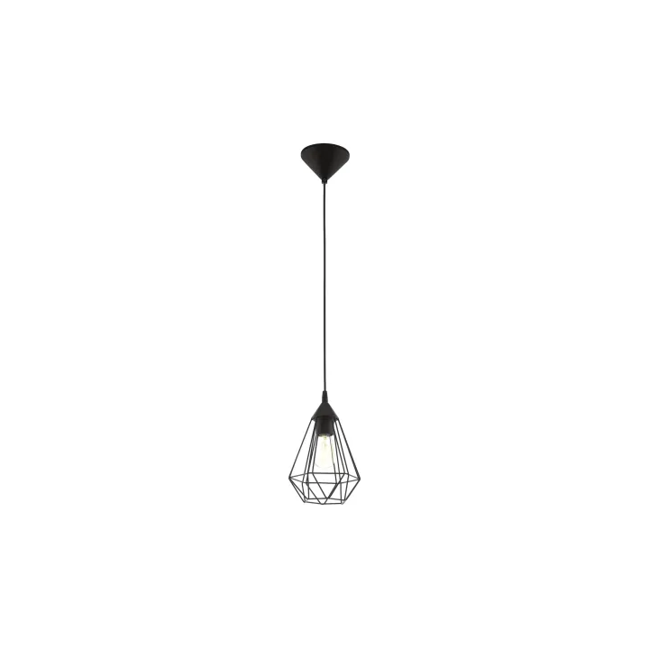 EGLO Leuchten Lampe suspendue TARBES 1x E27, 17,5 cm noir