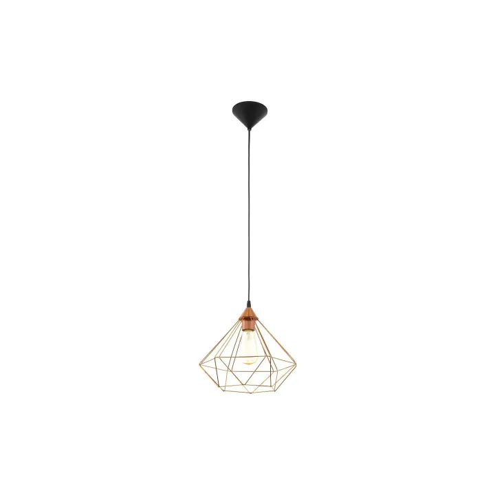 EGLO Leuchten Lampe suspendue TARBES 1x E27, 32,5 cm cuivre