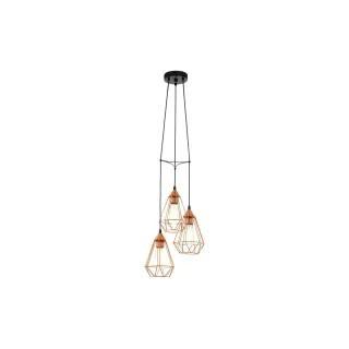 EGLO Leuchten Lampe suspendue TARBES 3x E27, 31 cm cuivre