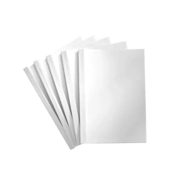 Peach Couverture de brochure pour 30 feuilles, 200 g-m², 100 pièces, blanc