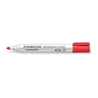 Staedtler Marqueur pour tableau blanc Lumocolor 351 Rouge, pointe ronde