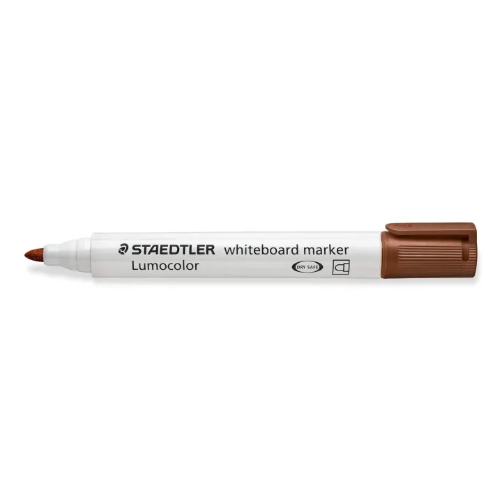 Staedtler Marqueur pour tableau blanc Lumocolor 351 Marron, pointe ronde