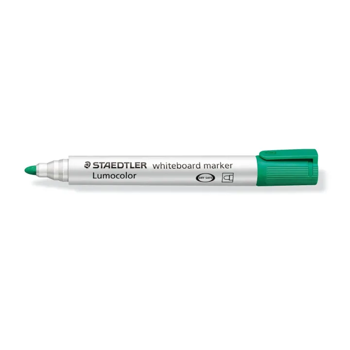 Staedtler Marqueur pour tableau blanc Lumocolor 351 Vert, pointe ronde