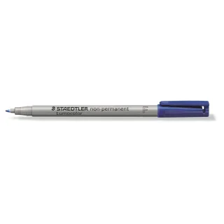 Staedtler Stylo à feuilles Lumocolor 316 F Bleu, soluble dans leau