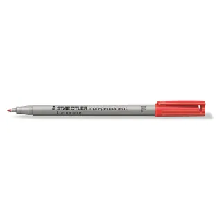 Staedtler Stylo à feuilles Lumocolor 316 F Rouge, soluble dans leau