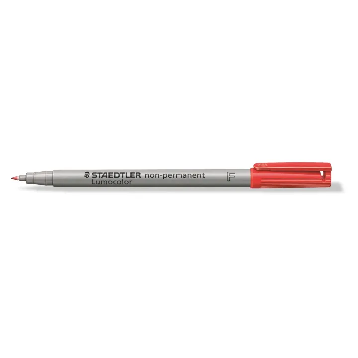 Staedtler Stylo à feuilles Lumocolor 316 F Rouge, soluble dans leau