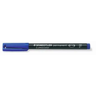 Staedtler Stylo à feuilles Lumocolor 318 F Bleu, permanent