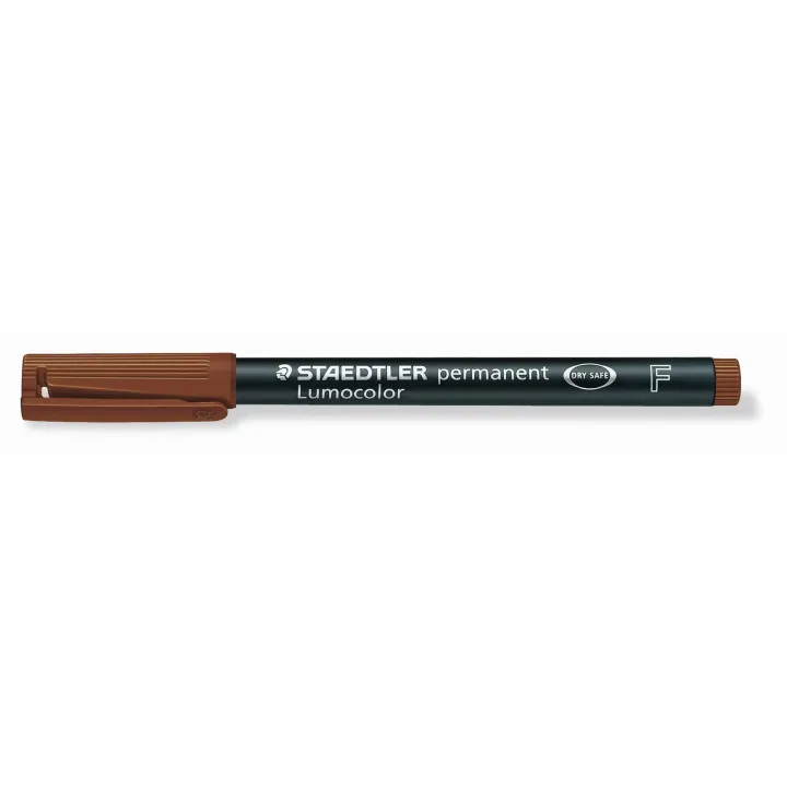 Staedtler Stylo à feuilles Lumocolor 318 F Marron, permanent