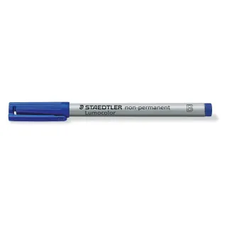 Staedtler Stylo à feuilles Lumocolor 312 Bleu, soluble dans leau