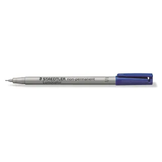 Staedtler Stylo à feuilles Lumocolor 311 S Bleu, soluble dans leau