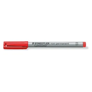 Staedtler Stylo à feuilles Lumocolor 312 Rouge, soluble dans leau