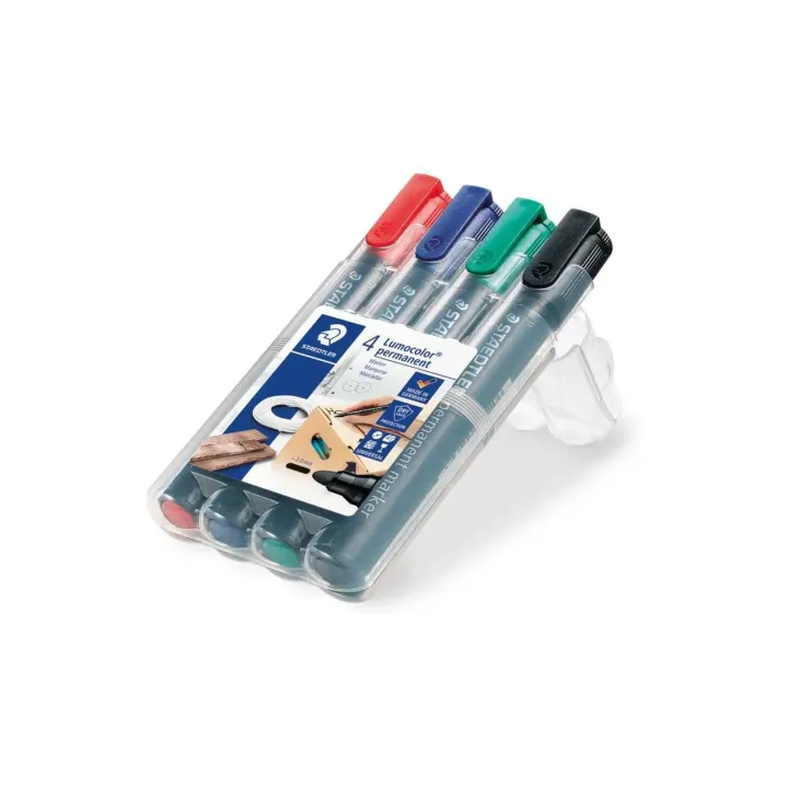 Staedtler Marqueur indélébile Lumocolor 352 Ensemble de 4, permanent