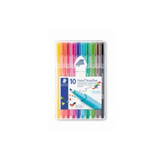 Staedtler Fineliner Triplus broadliner 338  10 pièces