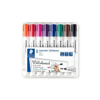 Staedtler Lumocolor 351 Jeu de 8, bout rond